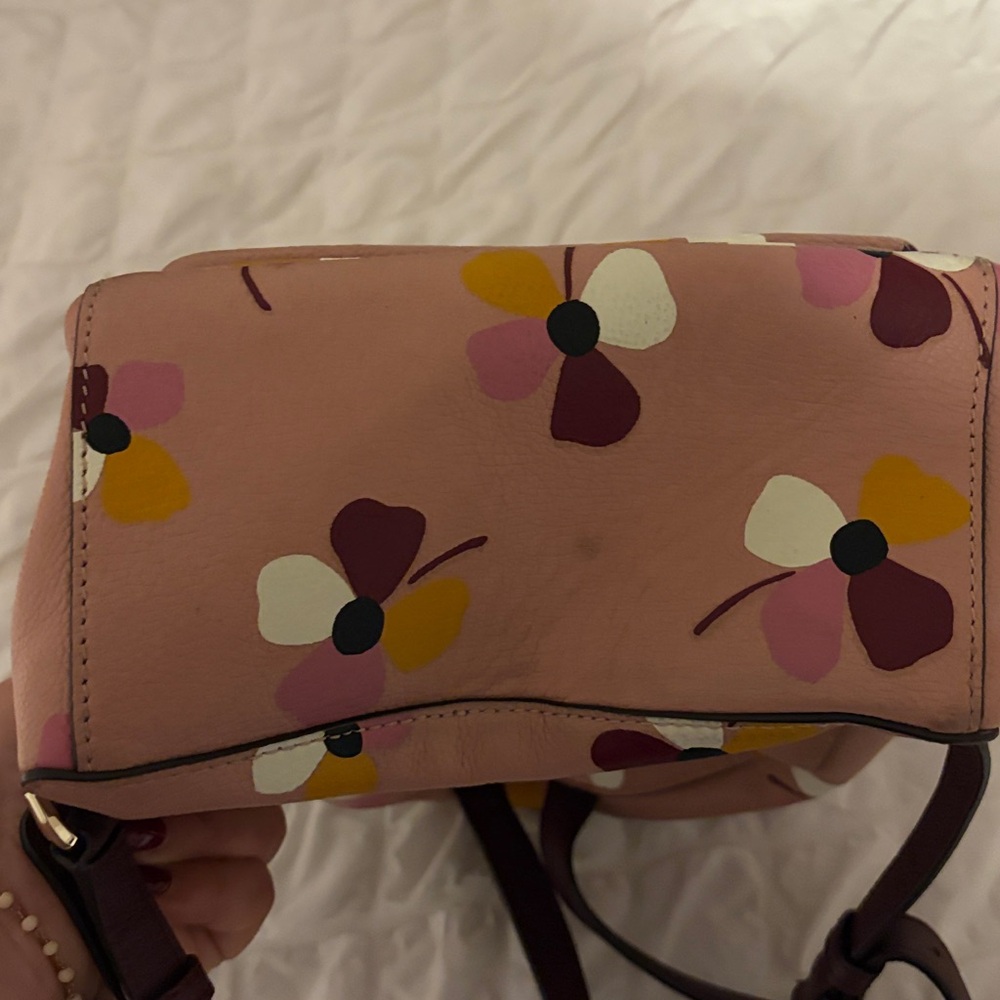 Kate Spade Pink Floral Backpack - image 4